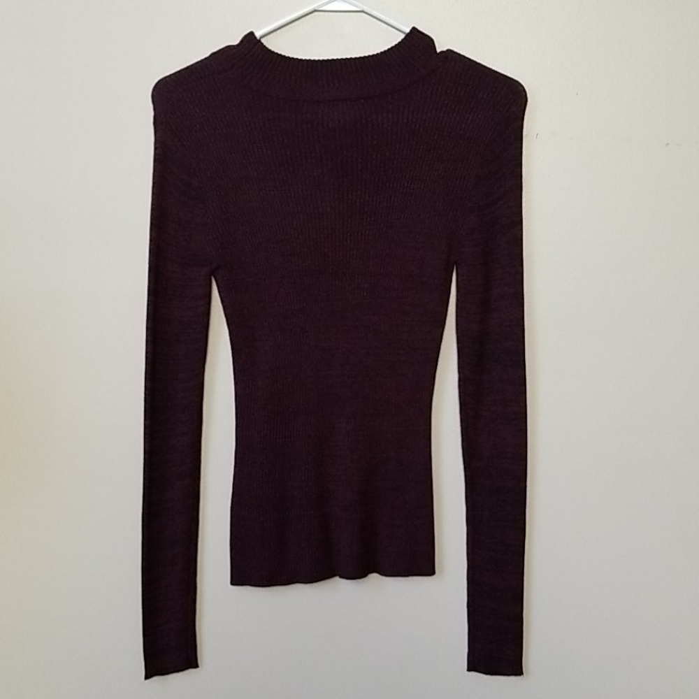 Burgundy/black sweater